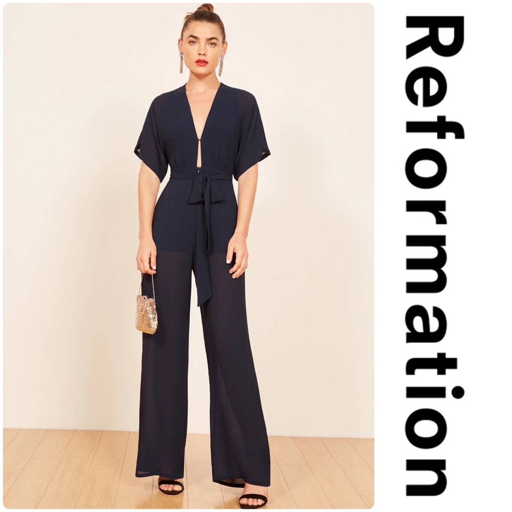 Reformation Lemongrass Jumpsuit